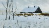 January-Snow-landscape-oil-painting-by-Daniil-Belov