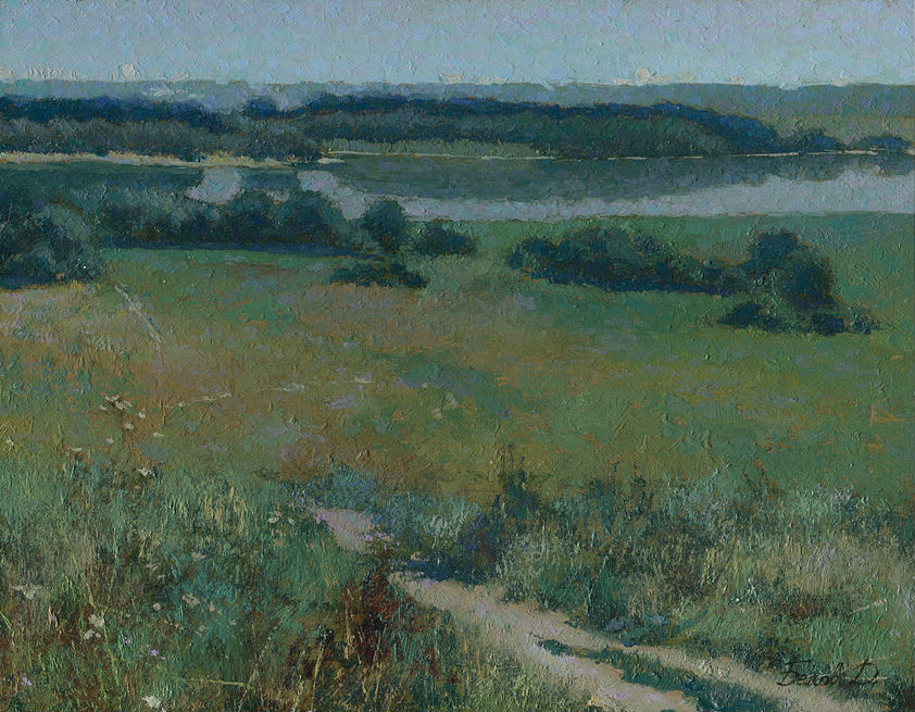 Kolomenskoe-summer-oil-landscape-picture-artist-Daniil-Belov